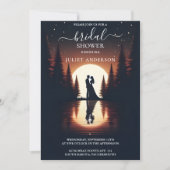トレイクサイドマウンテンおもしろい自然湖ブライダルシャワー 招待状 (正面)