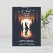 トレイクサイドマウンテンおもしろい自然湖ブライダルシャワー 招待状 (スタンド正面)