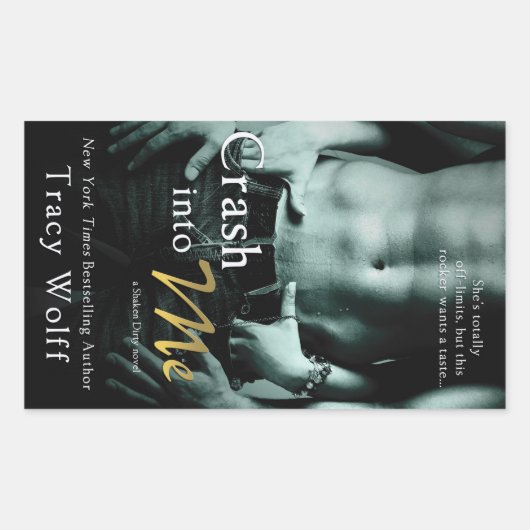 トレイシー・ウォルフに襲われる 長方形シール (正面)