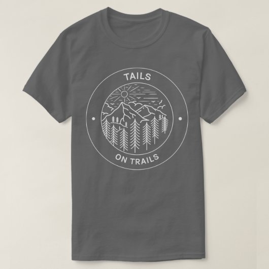 トレイルでのテールハイキング Tシャツ (デザイン正面)