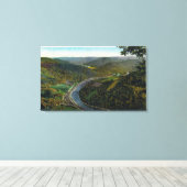 トレイルとディアフィールド渓谷の空中表示 キャンバスプリント (インサイチュ (ウッドフロア))