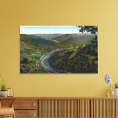 トレイルとディアフィールド渓谷の空中表示 キャンバスプリント (インサイチュ (リビング))