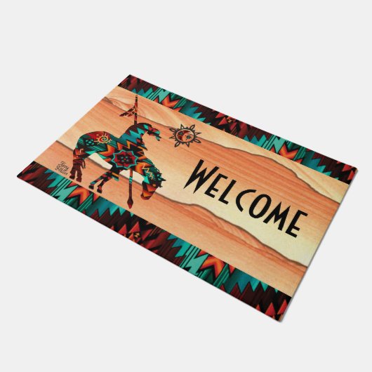 トレイルのウェルカムフォーマットの終了 ドアマット (アングル)