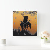 トレイルのエンドウォールクロック スクエア壁時計 (ホーム)