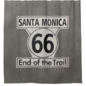 トレイルのサンタモニカ終点66 シャワーカーテン (正面)