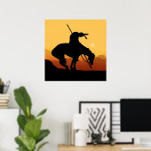 トレイルのシルエットポスターの最後 ポスター (ホームオフィス)