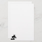 トレイルのシルエット固定紙の終点 便箋 (正面/裏面)