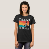 トレイルの尾ドイツ短編ポインタ犬Hi Tシャツ (正面フル)