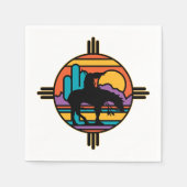 トレイルの終わり先住民アメリカインディアン スタンダードカクテルナプキン (正面)