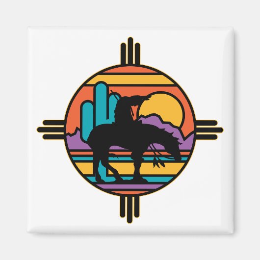 トレイルの終わり先住民アメリカインディアン マグネット (正面)