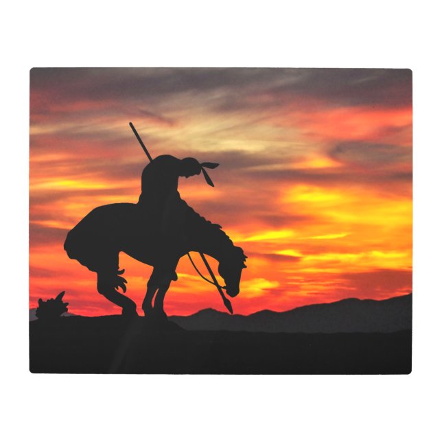 トレイルの終わり メタルプリント (正面)