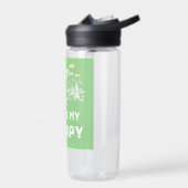 トレイルは私のセラピーハイカーインスピレーション ウォーターボトル (左面)