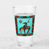 トレイルガラスのカップの端 タンブラーグラス (裏面)