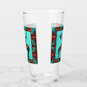 トレイルガラスのカップの端 タンブラーグラス (左)