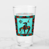 トレイルガラスのカップの端 タンブラーグラス (正面)