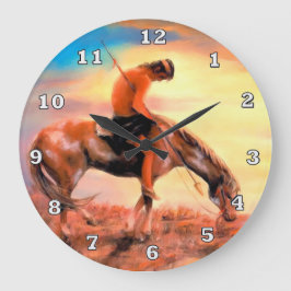 トレイルクロックの終了 ラージ壁時計