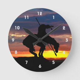 トレイルシルエット壁時計の終点 ラウンド壁時計