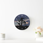 トレイルシルエット壁時計の終点 ラウンド壁時計 (ホーム)