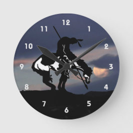 トレイルシルエット壁時計の終点 ラウンド壁時計