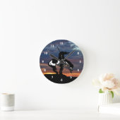 トレイルシルエット壁時計の終点 ラウンド壁時計 (ホーム)