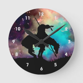 トレイルシルエット壁時計の終点 ラウンド壁時計