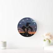 トレイルシルエット壁時計の終点 ラウンド壁時計 (ホーム)