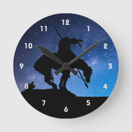 トレイルシルエット壁時計の終点 ラウンド壁時計