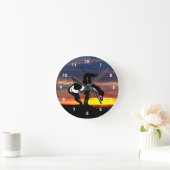 トレイルシルエット壁時計の終点 ラウンド壁時計 (ホーム)