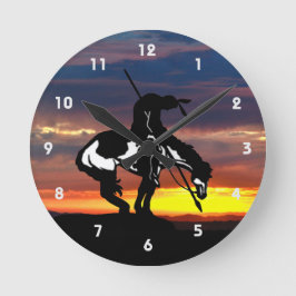 トレイルシルエット壁時計の終点 ラウンド壁時計