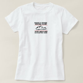 トレイルセラピー ミニマリスト マウンテンハイキング クラブ名 Tシャツ