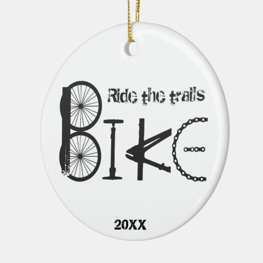 トレイルバイクグラフィティ感動的引用文 セラミックオーナメント (左)