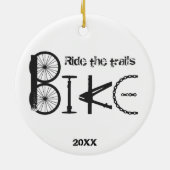 トレイルバイクグラフィティ感動的引用文 セラミックオーナメント (裏面)