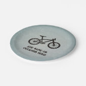 トレイルバイク堅牢なスチールのルックの誕生日男らし ペーパープレート (アングル)