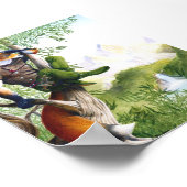 トレイルブレージングキツネプリント ポスター (角)