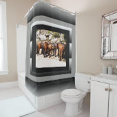 トレイルホースシャワーカーテン シャワーカーテン (インサイチュ)