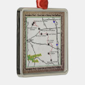 トレイルマップKTノブストーントレイルDEAM TO DELANEY メタルオーナメント (右)