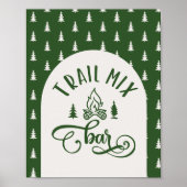 トレイルミックスバーワンハッピーキャンパー誕生日 ポスター (正面)