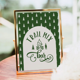 トレイルミックスバーワンハッピーキャンパー誕生日 ポスター