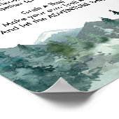 トレイルミックスバー看板 ラスティックな山々 ポスター (角)