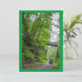 トレイルライディング8フラット招待状、サイズ: 5" x 7" 招待状 (スタンド正面)