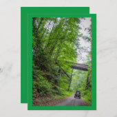 トレイルライディング8フラット招待状、サイズ: 5" x 7" 招待状 (正面/裏面)