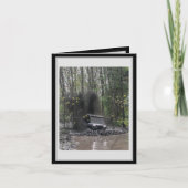 トレイルライディング9空白のグリーティングカード サンキューカード (正面)