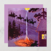 トレイルライド乗馬キャンピング招待状 招待状 (正面/裏面)