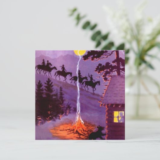 トレイルライド乗馬キャンピング招待状 招待状 (スタンド正面)