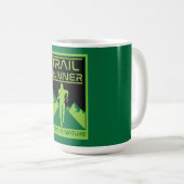 トレイルランナースポーツ自然 コーヒーマグカップ (正面右)