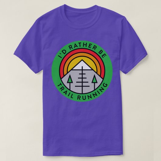 トレイルランナーIdむしろトレイル走の山々 Tシャツ (デザイン正面)