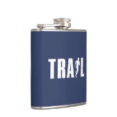 トレイルランニングの フラスク (右)