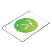 トレイルランニングデザイン ノートブック (左側)