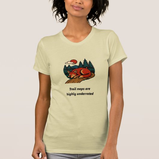トレイルランニング後の仮眠はとても大事 Tシャツ (正面)