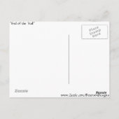 トレイル彫刻の終わり ポストカード (裏面)